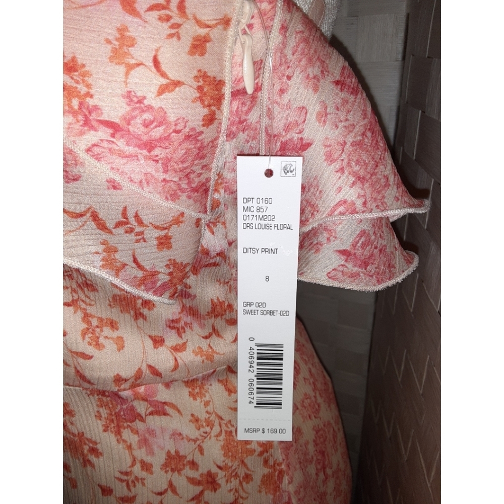 Gianni Bini Louise Floral Ditsy Print Halter Crepe - Picture 8 of 16